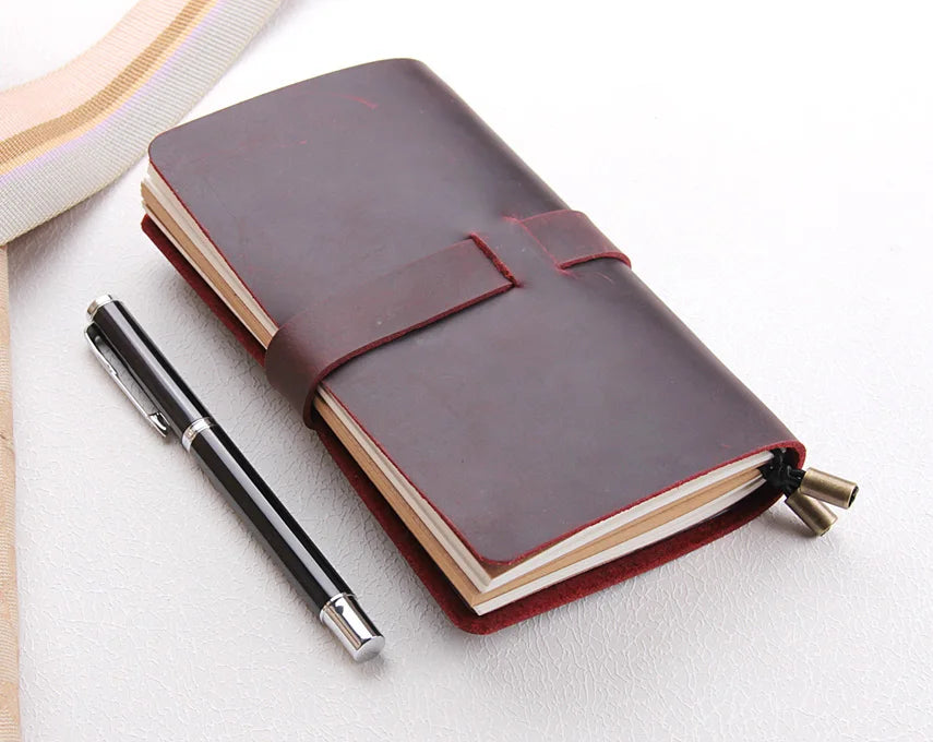 Leather Journal Notebook, Custom Handmade Vintage Refillable Travel journal