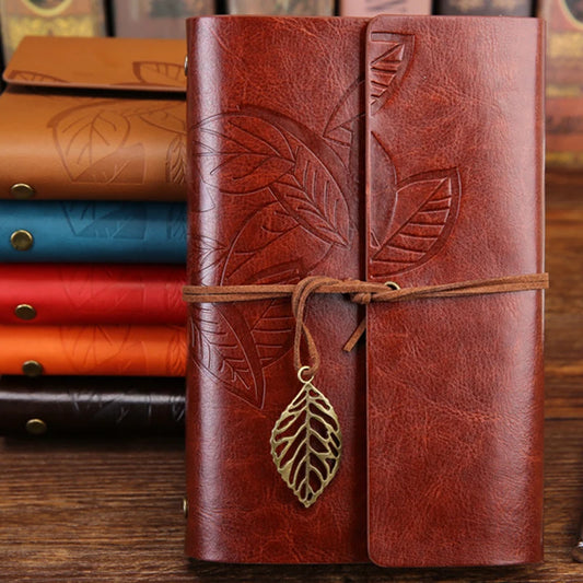 Vintage Travelers Notebook Diary Notepad PU Leather Spiral