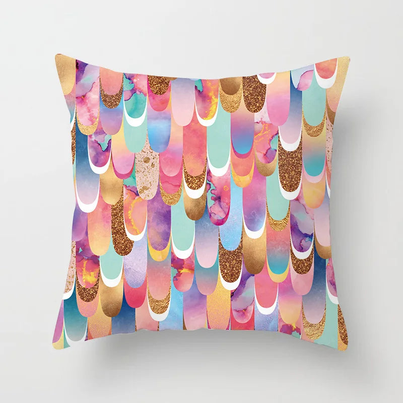 Colorful Geometry Pattern  Pillow Covers