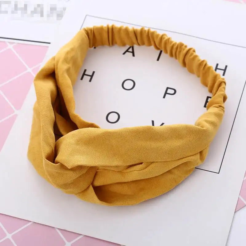 Twisted Knotted Elastic Girl Headbands Children Hair Band Turban Haarband Female Hair Accessories