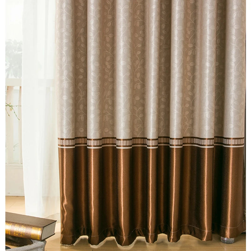 Modern Burgundy Blackout Curtains