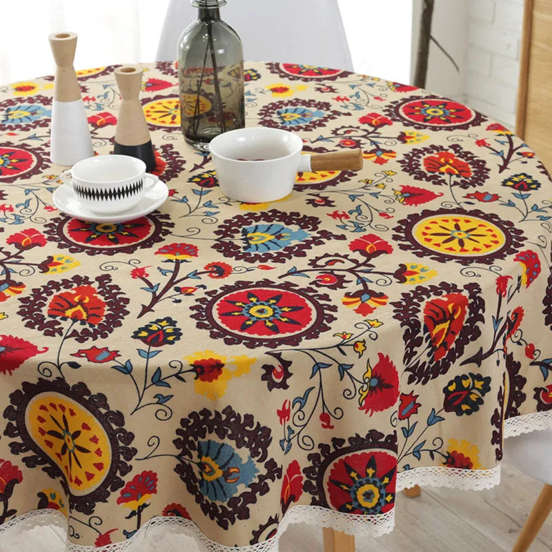 Bohemian lace tablecloth