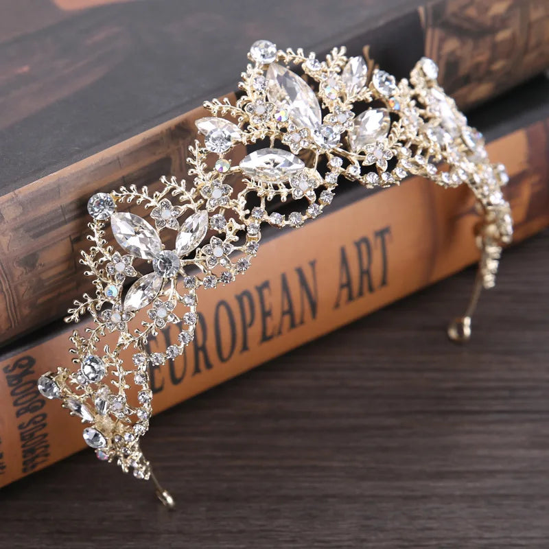 Baroque Luxury Crystal Tiara