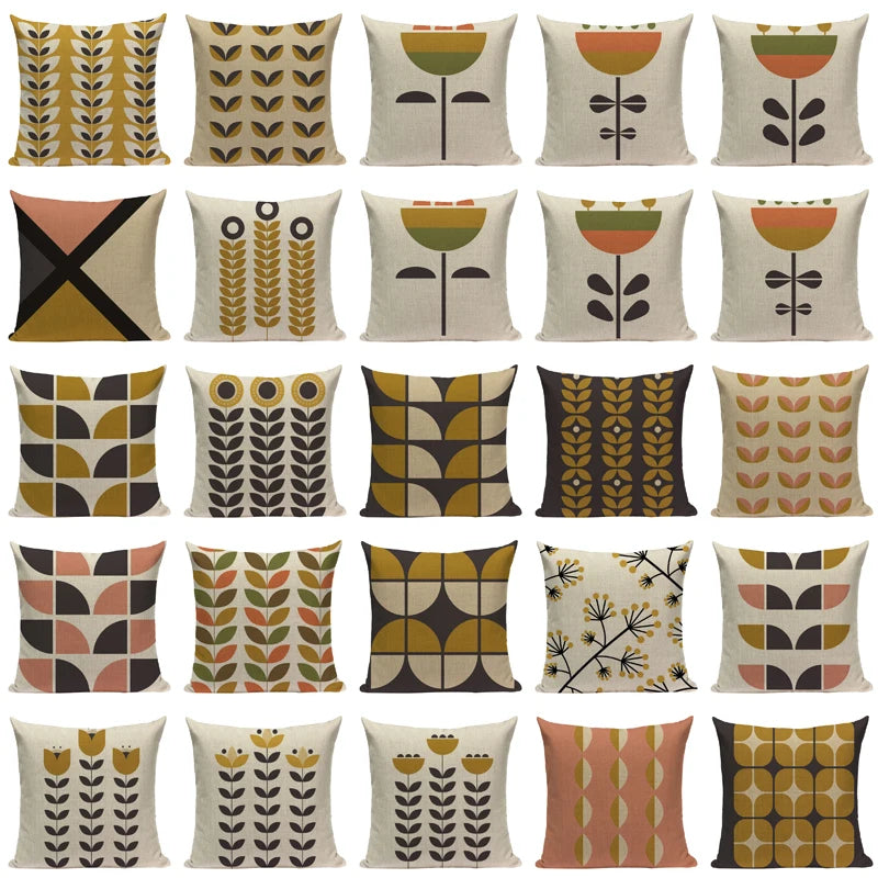 Nordic Geometric Pillow Covers