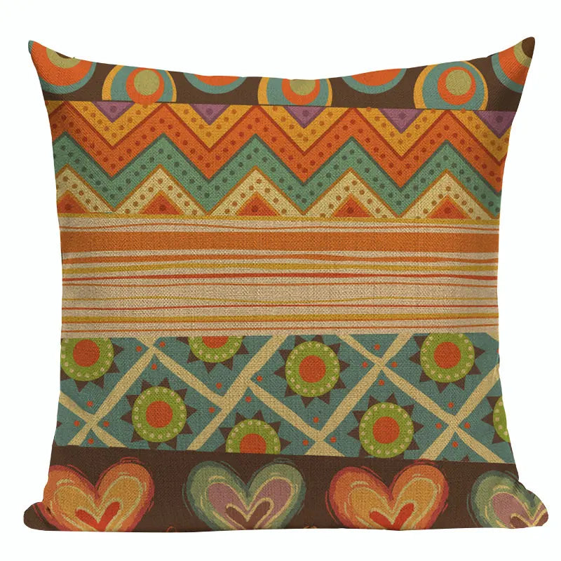 Boho Pillow Cover 18x18in