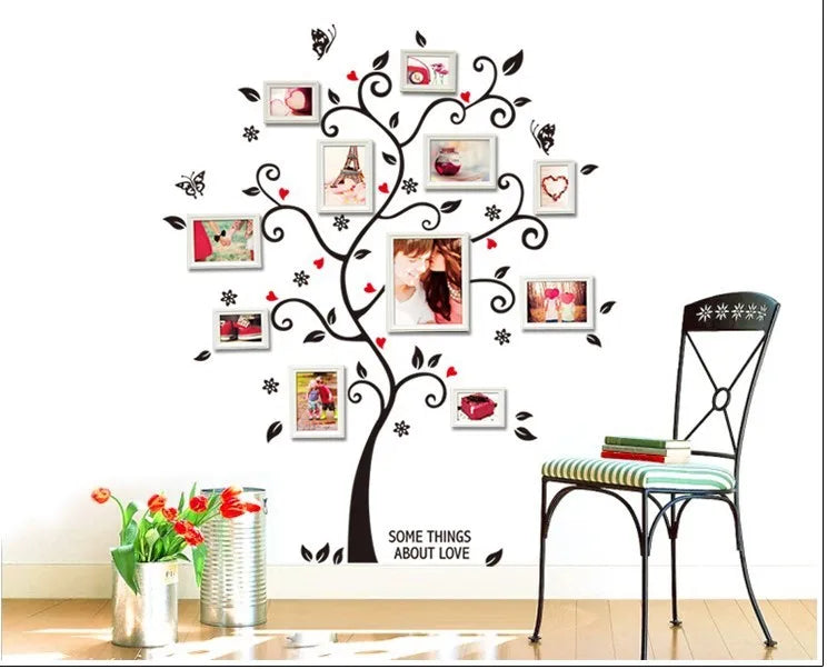 3D DIY Removable Photo Tree Pvc Wall Decals 40*48in