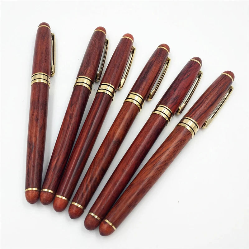 Luxury Flower Pear Mahogany Fountain Pen