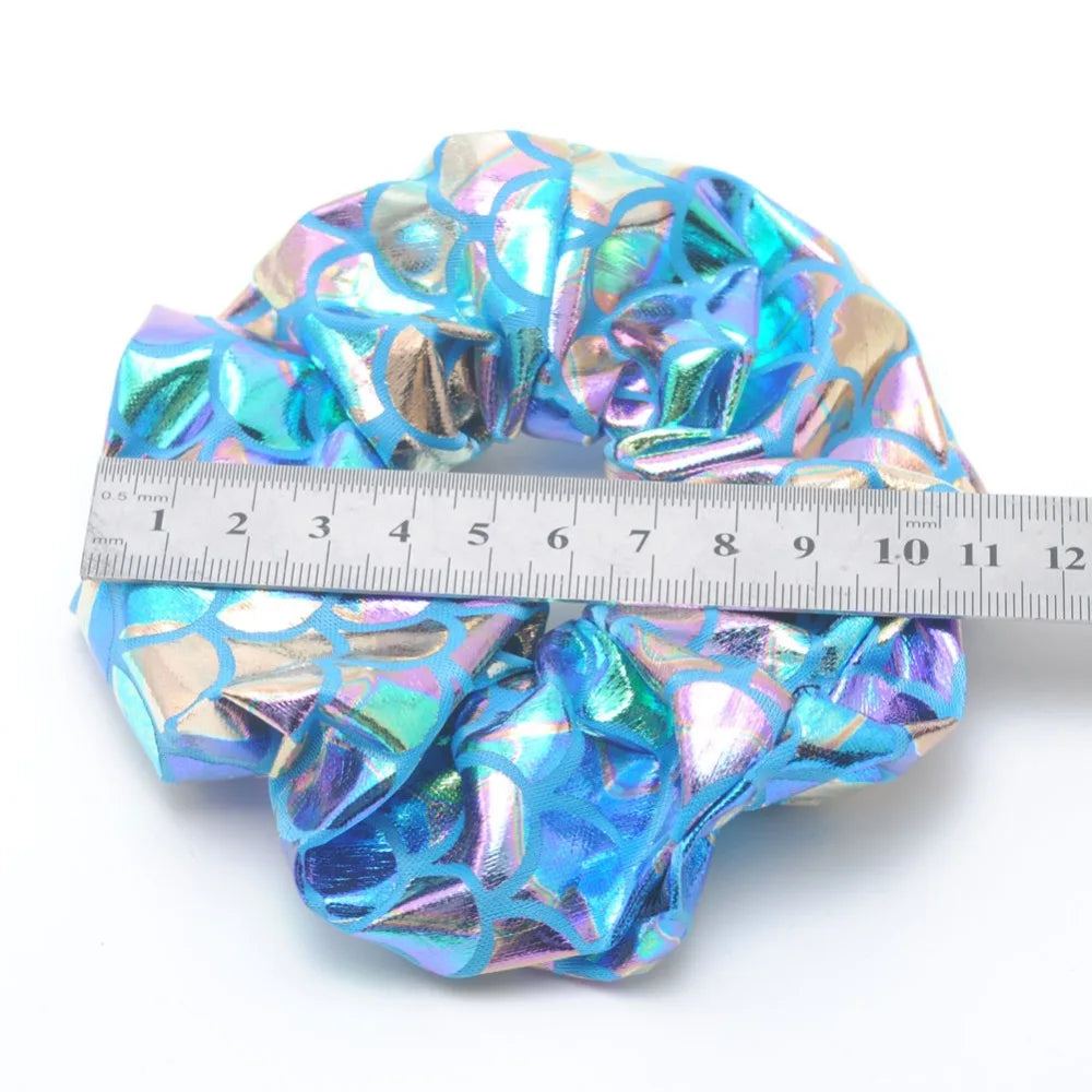 6Pieces Glitter Bling Metallic Large Hair Scrunchies