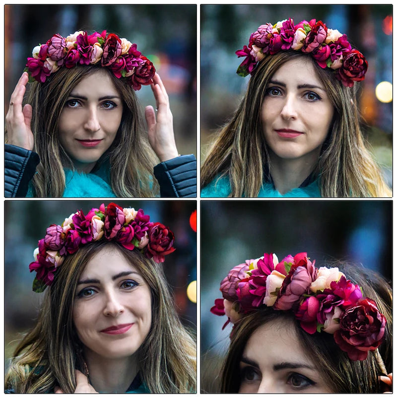 Colorful Flower Headband