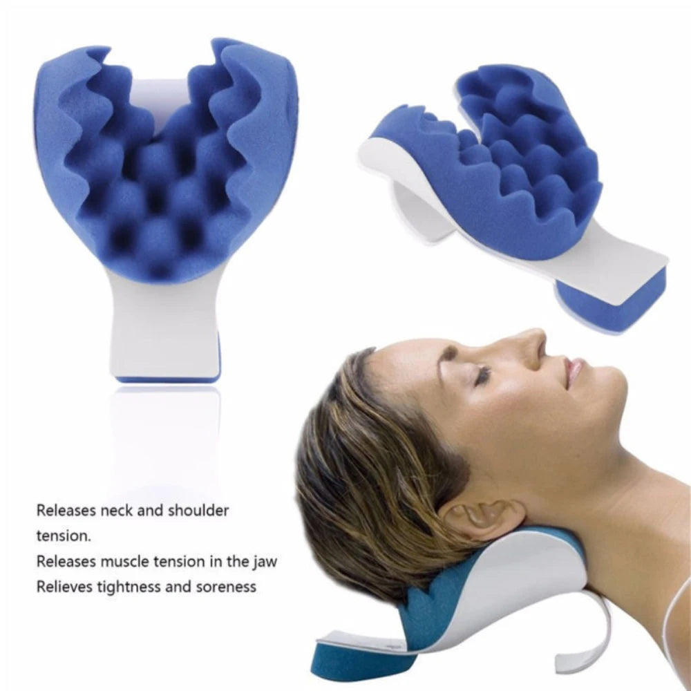 Pain Relief Pillow Neck And Shoulder Muscle Relaxer Traction Device