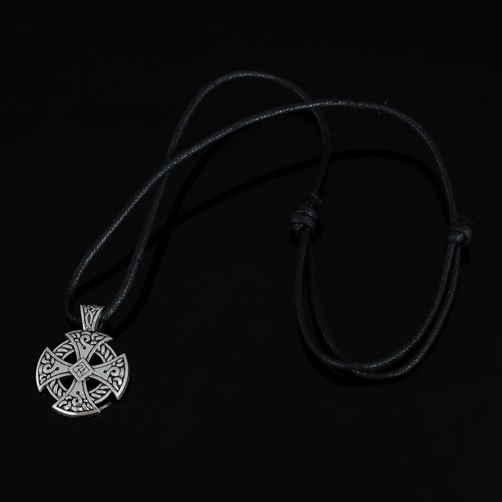 Cross Celtic/Viking Style Pendant Christian Necklace