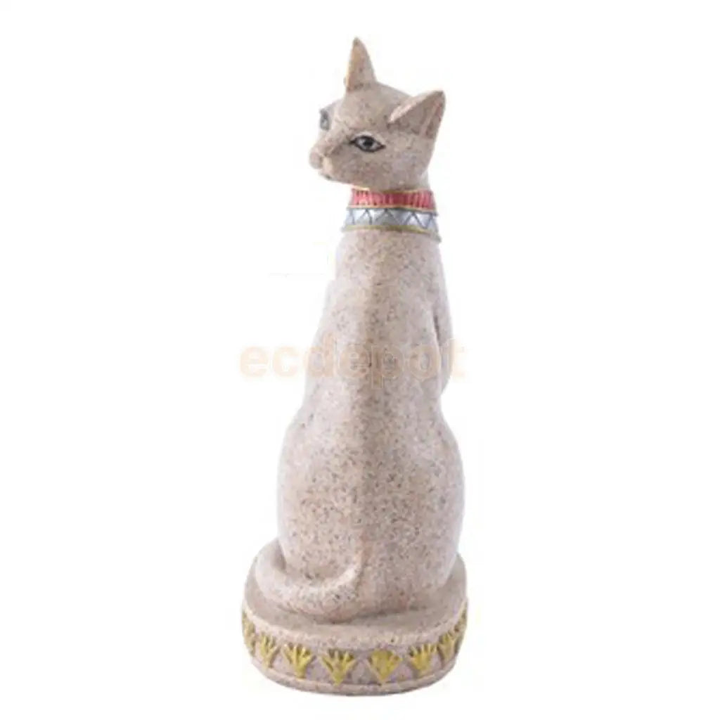 Hand Carved Egyptian Mau Cat Statue