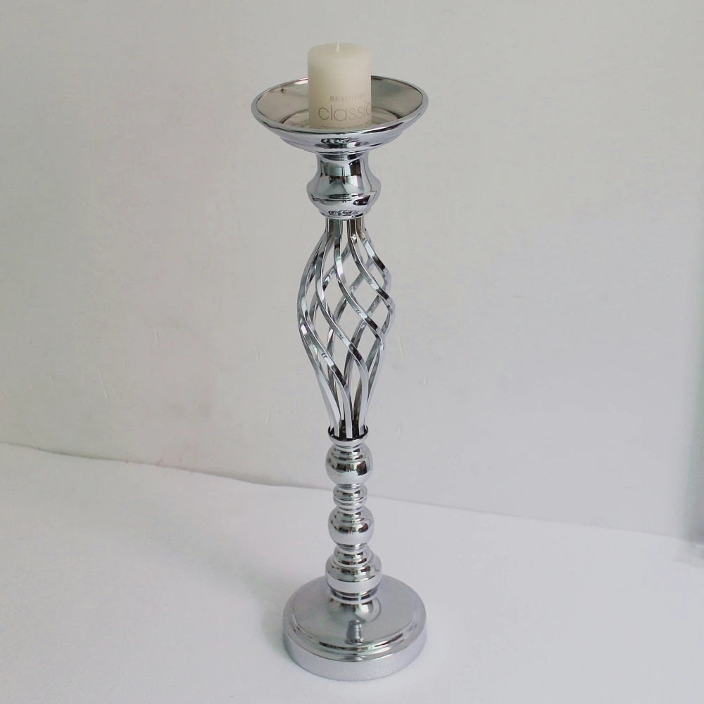 Hollow Gold/ Silver Metal Candle Holder