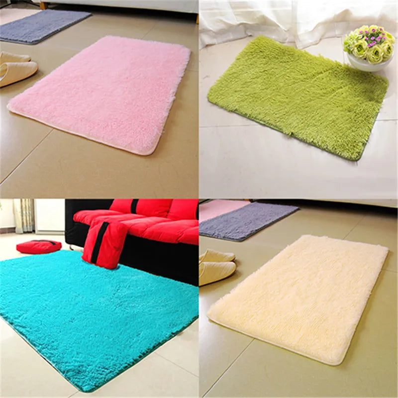 Candy Color Soft Anti-Skid Shaggy Rug 16x 24"