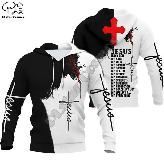 Cosmos Christian Retro Streetwear Hoodies Fashion Hoodies