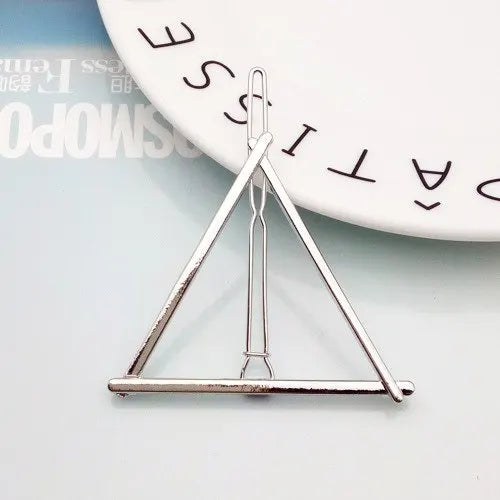 Metal Geometric Alloy Hairband Moon Circle Barrette