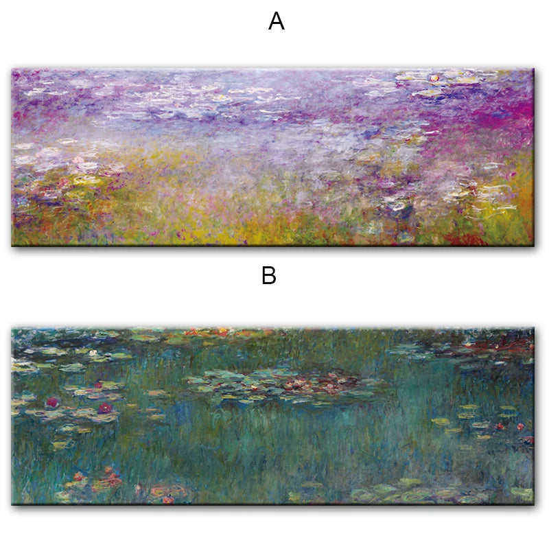 Monet Water Lilies Canvas Art Prints