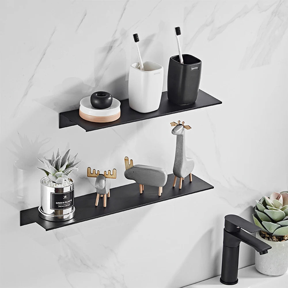 Black White Gold Bathroom Storage Rack