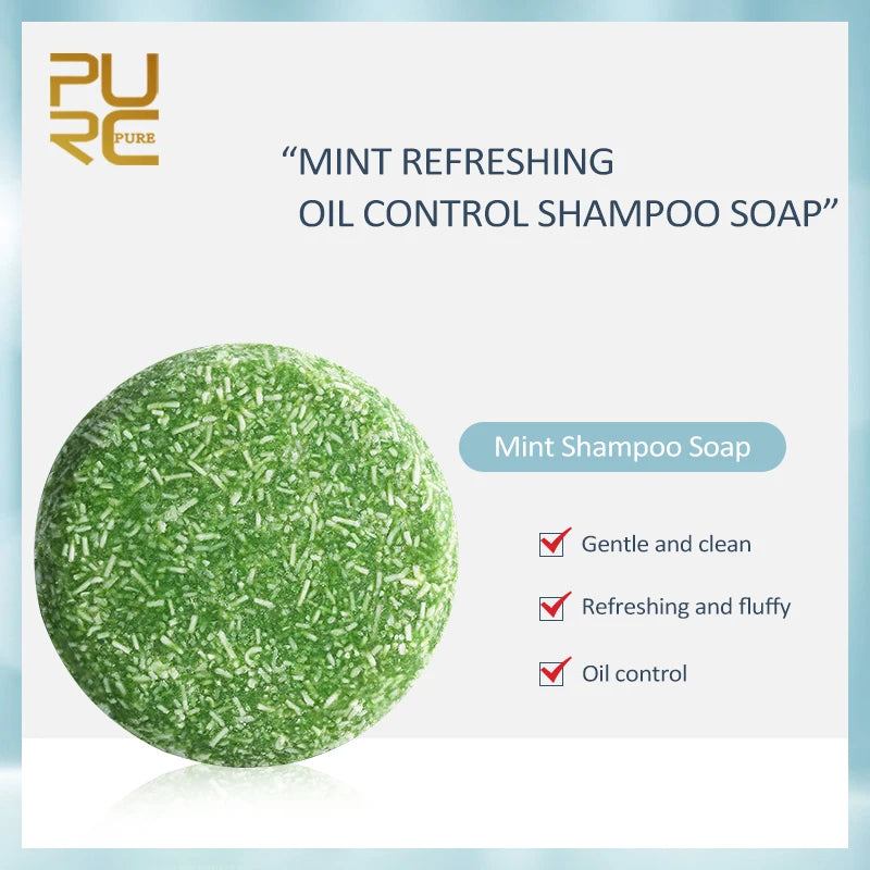 PURC Organic Mint Shampoo Bar