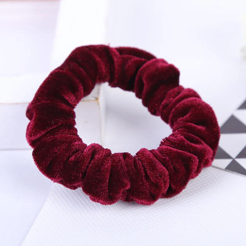 Velvet Elastic Hair Ropes Scrunchies