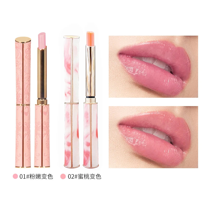 Honey Peach Magic Color Lipstick Temperature Lip Balm Moisturizing