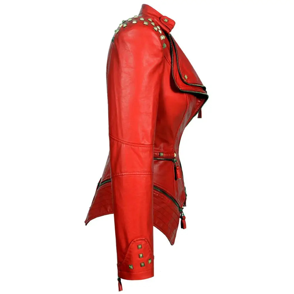 Vegan Leather Biker Jacket