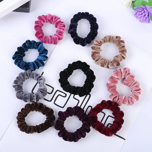 Velvet Elastic Hair Ropes Scrunchies