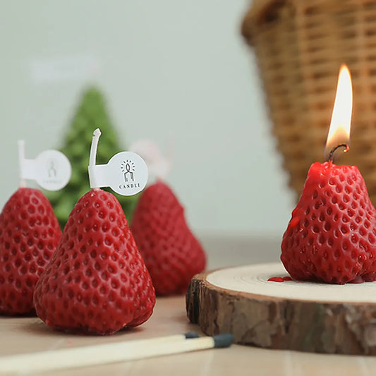 Soy Wax Strawberry Aromatic Candles 1PC/4PCS