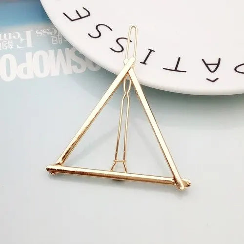 Metal Geometric Alloy Hairband Moon Circle Barrette