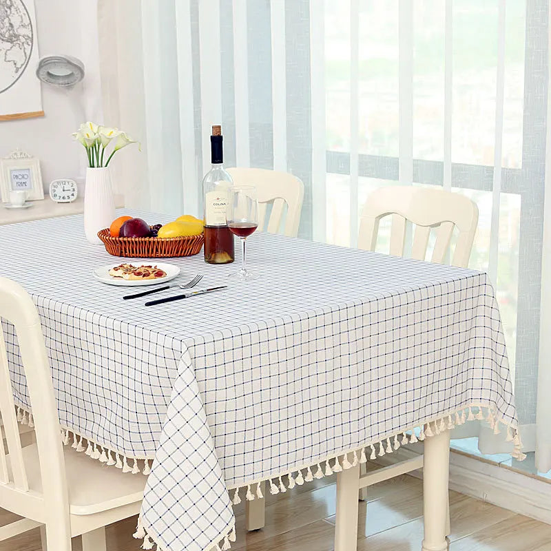 Dot Plaid Table Cloth