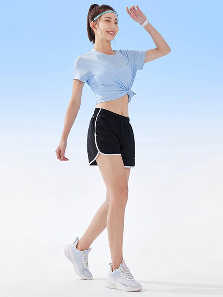 Ice Silk Quick-Drying Fitness Shorts