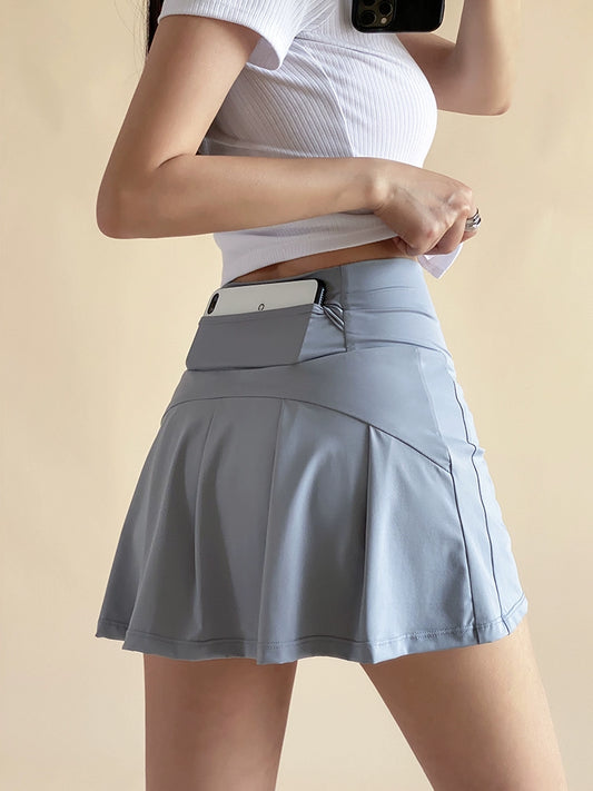 High Waist Slimming Fitness Tennis Skort