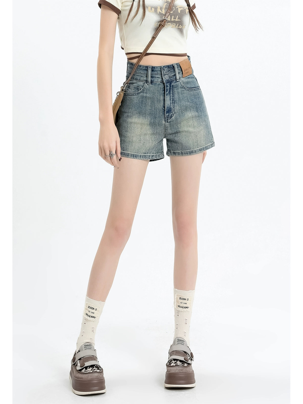 High Waist Sexy Stretch Denim Shorts