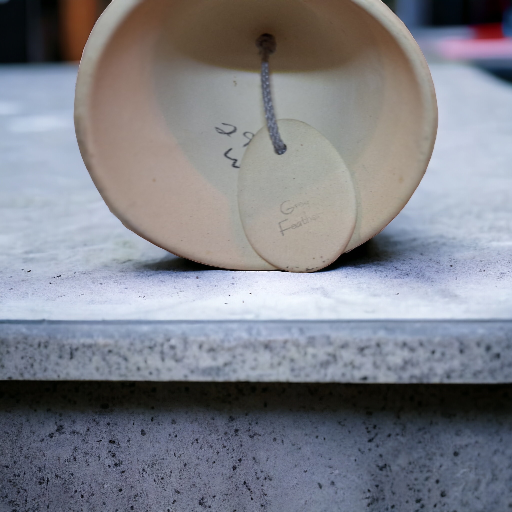 Grey Feather Native American Wind Chime Bell