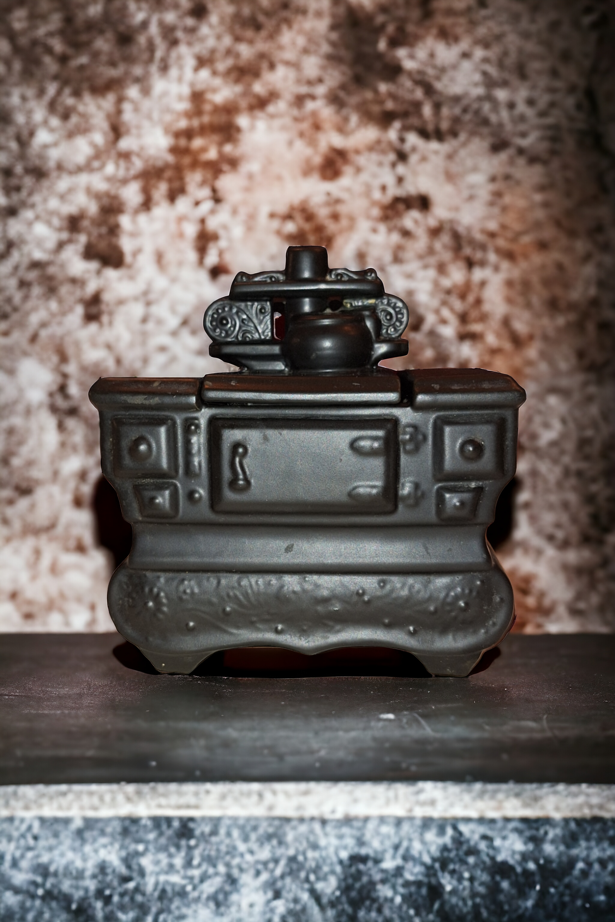 Rare Vintage McCoy Ceramic Cast Iron Stove Cookie Jar