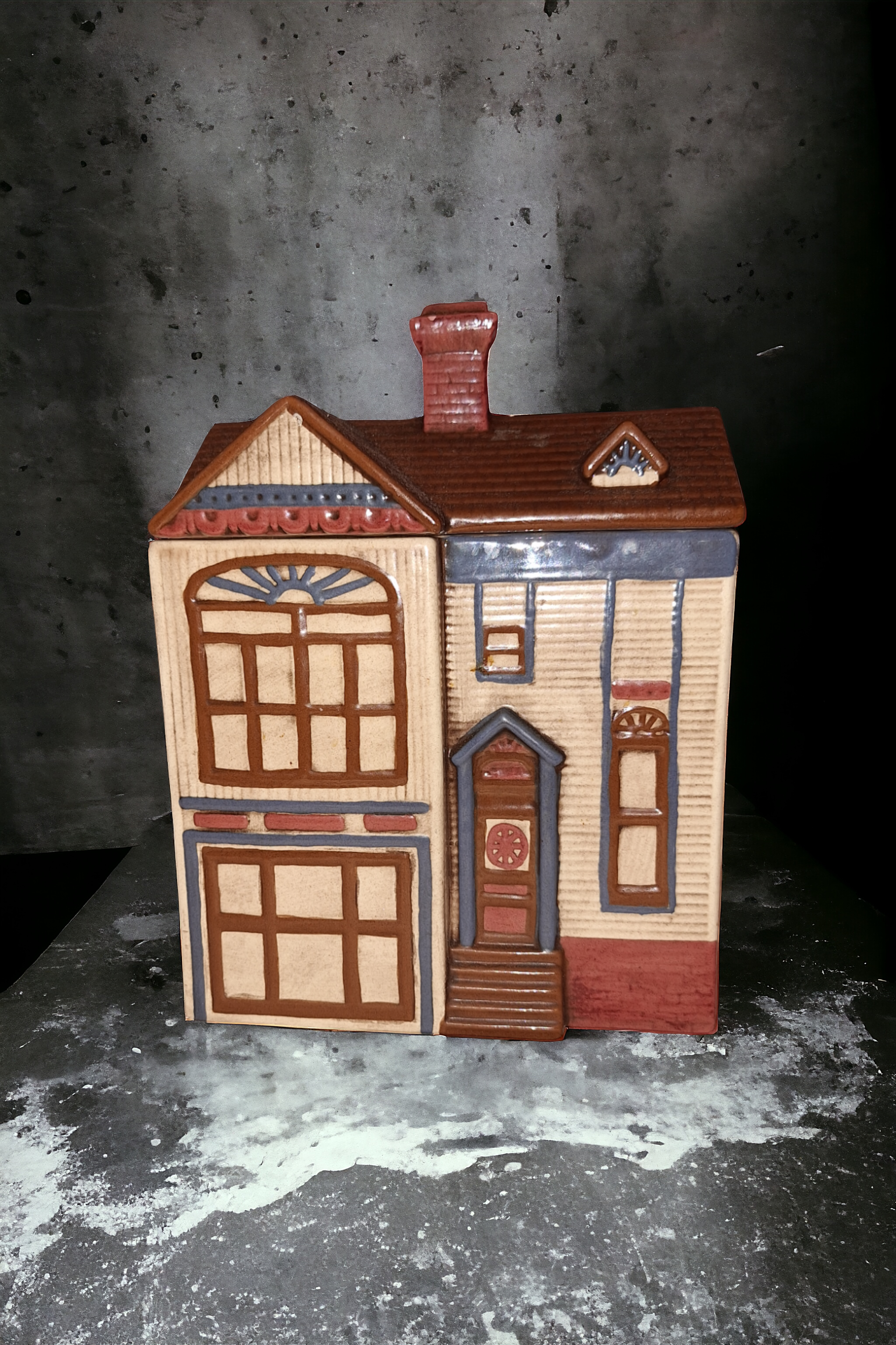 Vintage Duncan Victorian House Cookie Jar