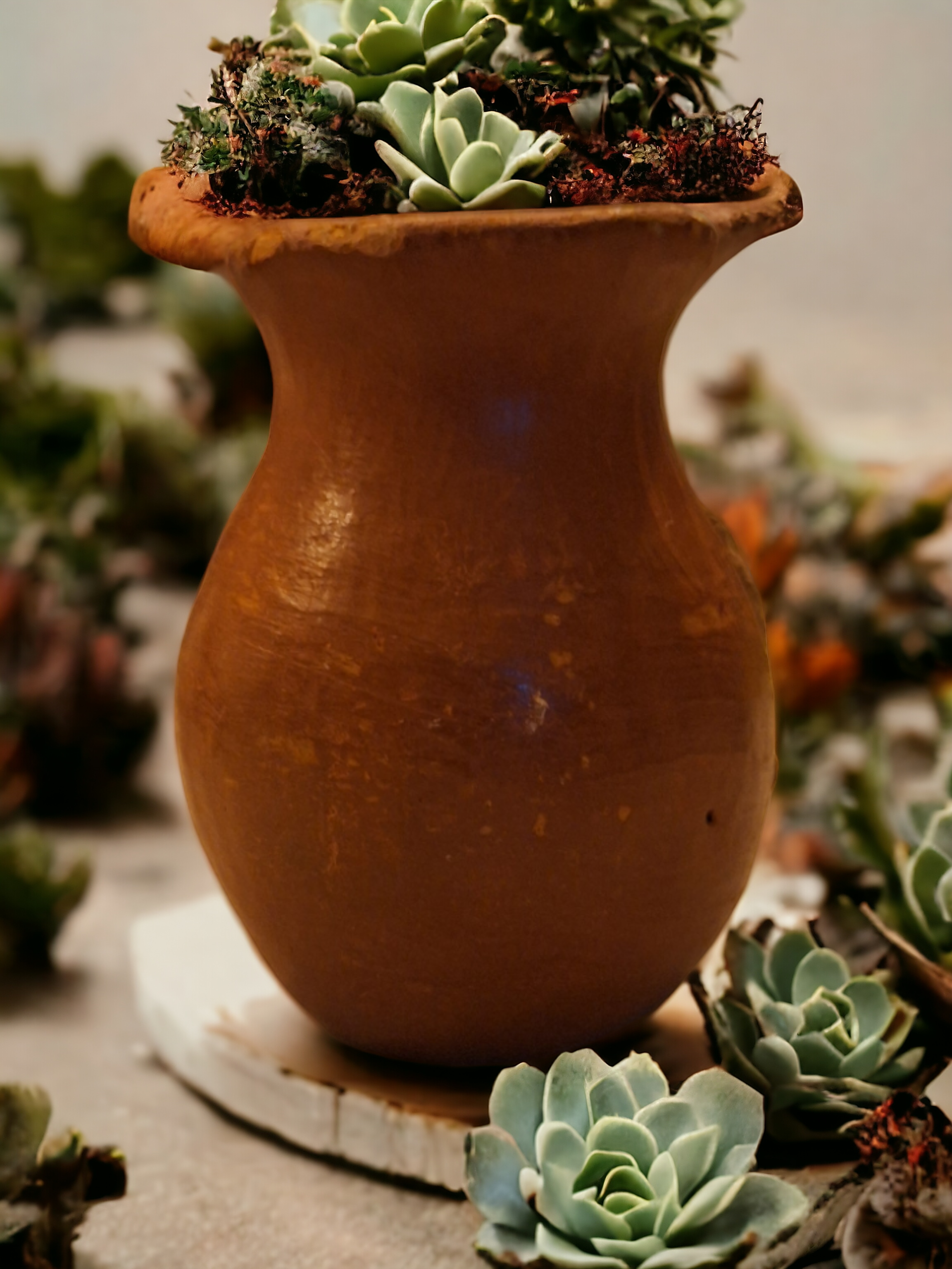 Small Southwest Pottery Face Jar