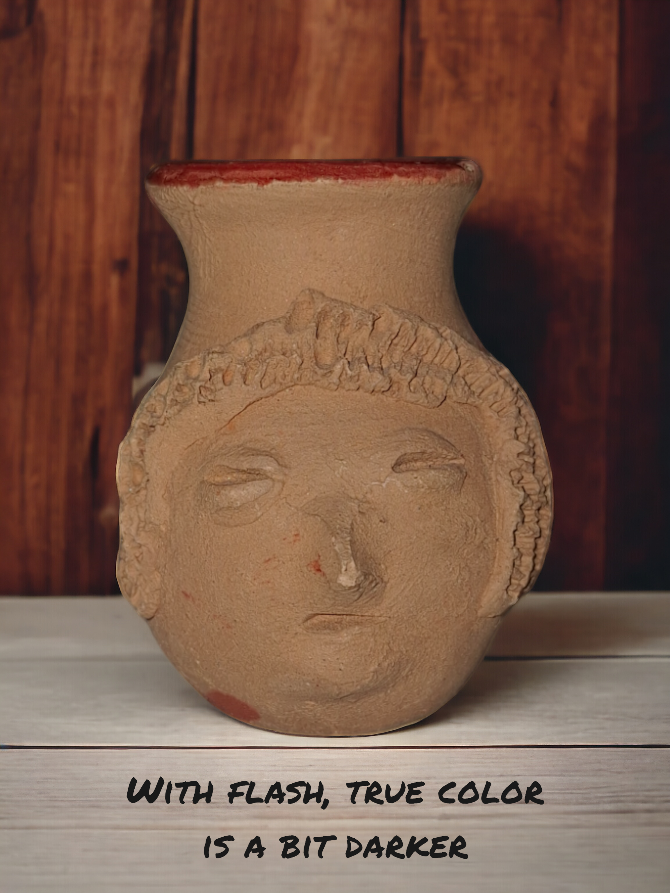 Small Southwest Pottery Face Jar