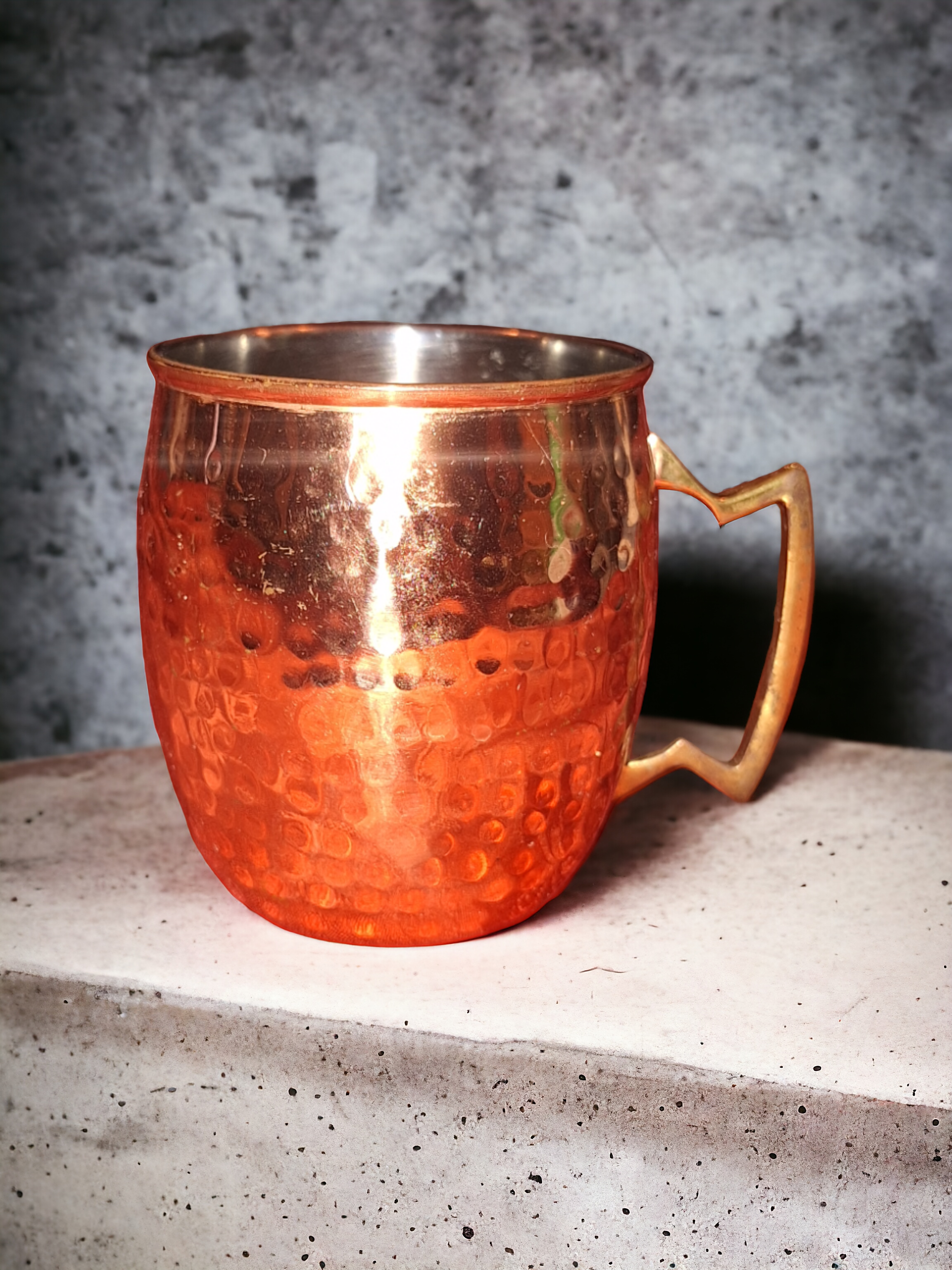 Hammered Copper Moscow Mule Mug