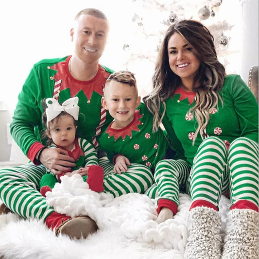 Christmas Peppermint Family Pajama Set