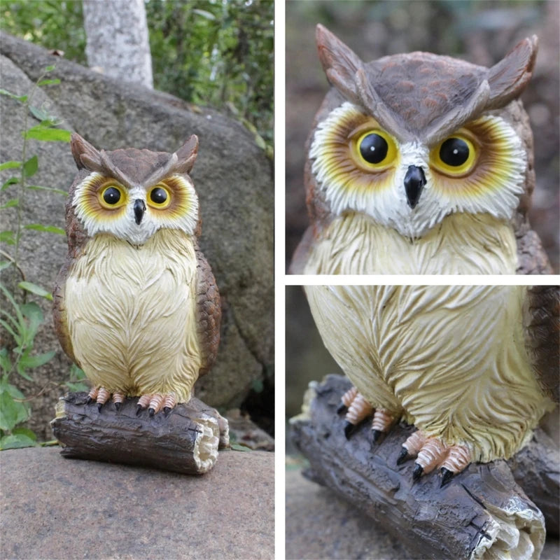 Lovely Owl Sculpture Resin Statue