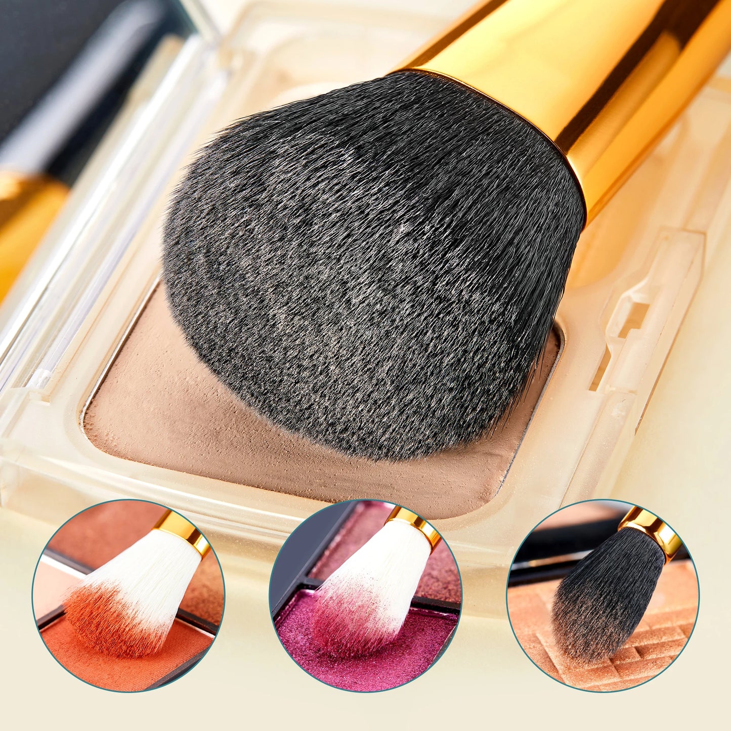 Jessup Pro Makeup Brushes Set, 15pcs