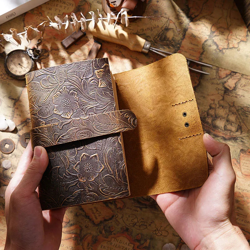 Handmade Vintage Cowhide Genuine Leather, Notebook/Journal