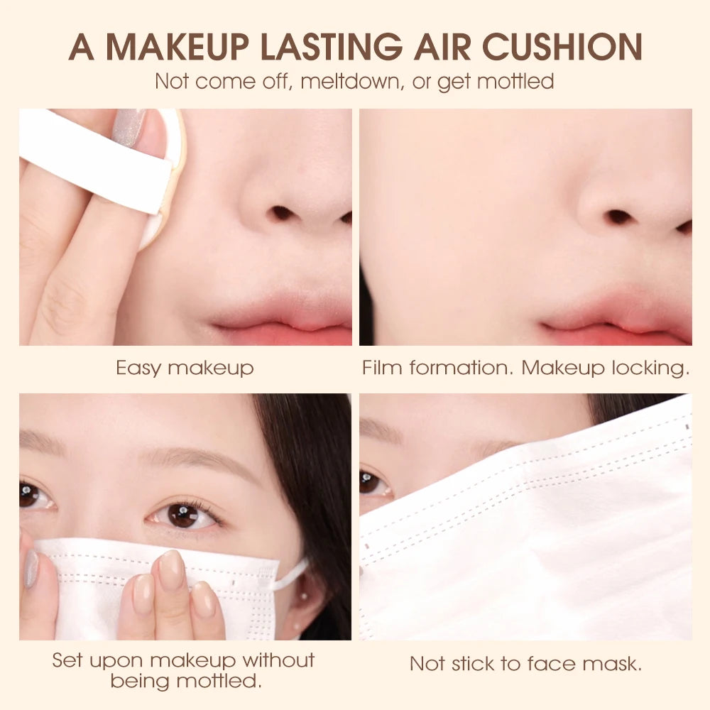 Air Cushion BB Cream 3 Colors Fuller Coverage Waterproof Long-lasting Concealer