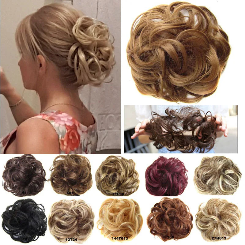 Messy Bun Chignon Donut Synthetic Hairpiece