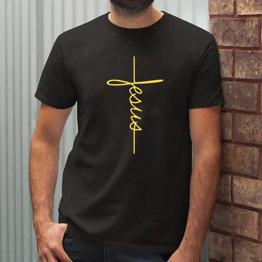 Men's Jesus Christian Cross T-Shirt