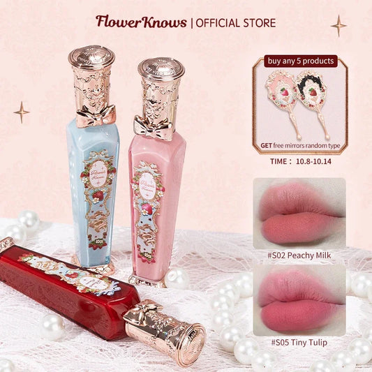 New Flower Knows Strawberry Rococo Series Cloud Lip Cream Lipstick