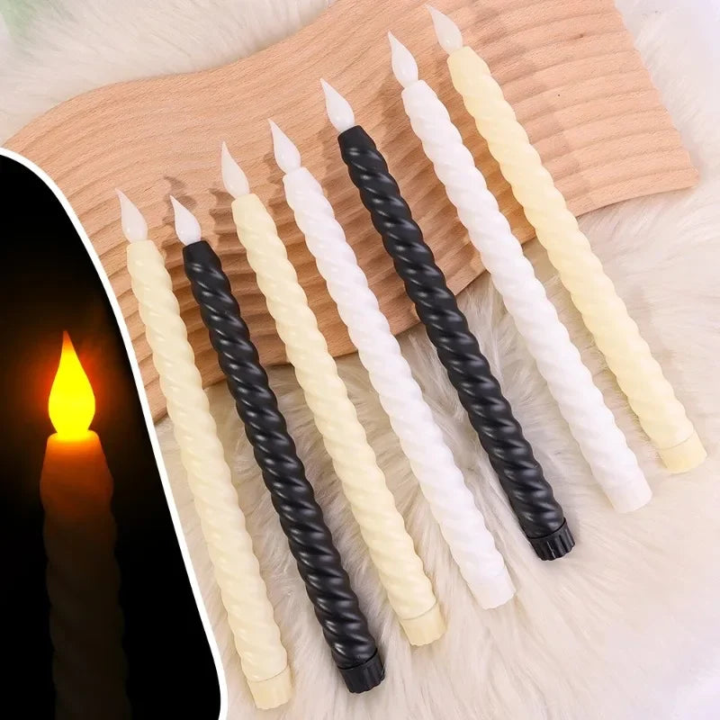 LED Electronic Taper Candles, 6/1Pcs