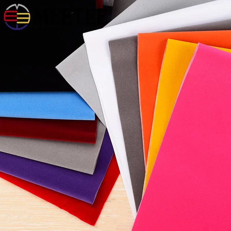 Suede Self-adhesive Fabric Adhesive Synthetic Leather 50/40*59in 1.2mm Thick