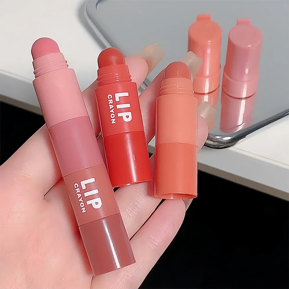 4 Colors In-1-Matte Lipstick Pen, Nude Pink Matte Lip Gloss, Waterproof